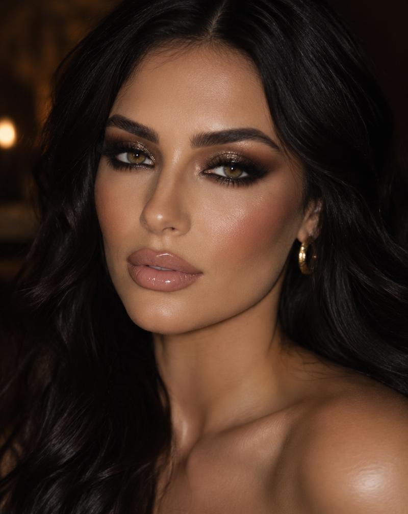Full glam aux yeux smoky bronze